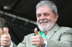 Lula, no desfile de 7 de setembro, em Brasília: por cima da carne seca