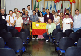 Dirigentes do PSB com Orling: formação política é objetivo do partido (foto Divulgação0