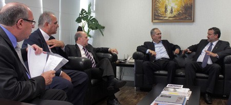 Schirmer e Pimenta, com Aldo Rebelo. Centro pode sair. Mas Prefeitura tem que ajudar