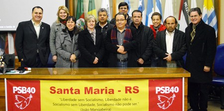 Dirigentes do PSB de Santa Maria se “equipando” politicamente em seminário do partido