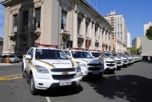 Novas viaturas entregues à Brigada Militar