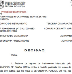 Decisão parcial: prefeitura resolveu esperar uma posição mais ampla, no Tribunal de Justiça