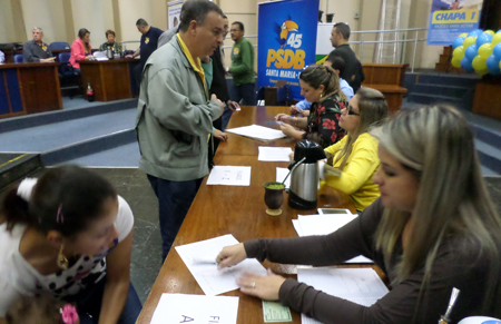 Convenção de 16 de maio: decisões suspensas. E lambança feita (foto Claudemir Pereira)