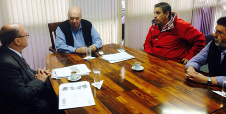 Reunião com a Farsul. O agronegócio pode salvar o Pátio Rural (foto Felipe Pires/AIPM)
